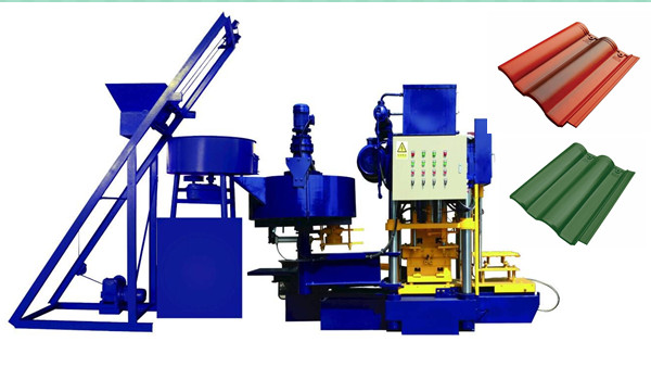 Concrete roof tile making machine